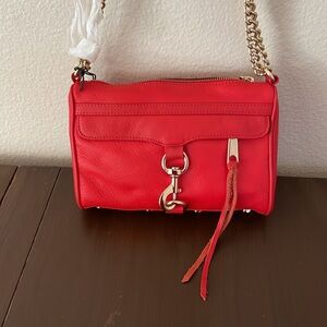 Rebecca Minkoff Mini Mac Bag in fire Engine Color